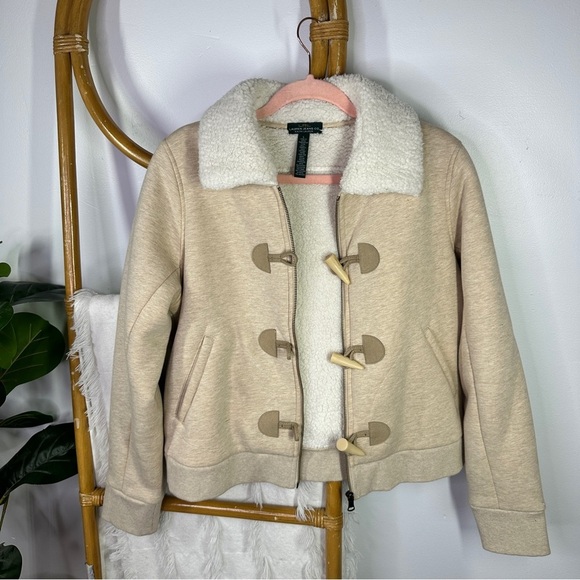 Lauren Ralph Lauren Cream Button Down Jacket sz L - Picture 1 of 4